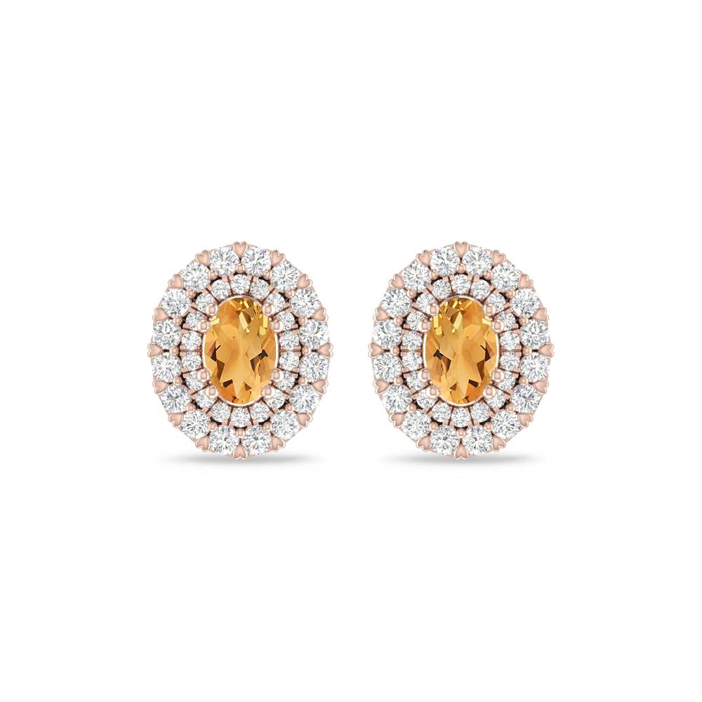 Rose Gold/White Gold - Citrine
