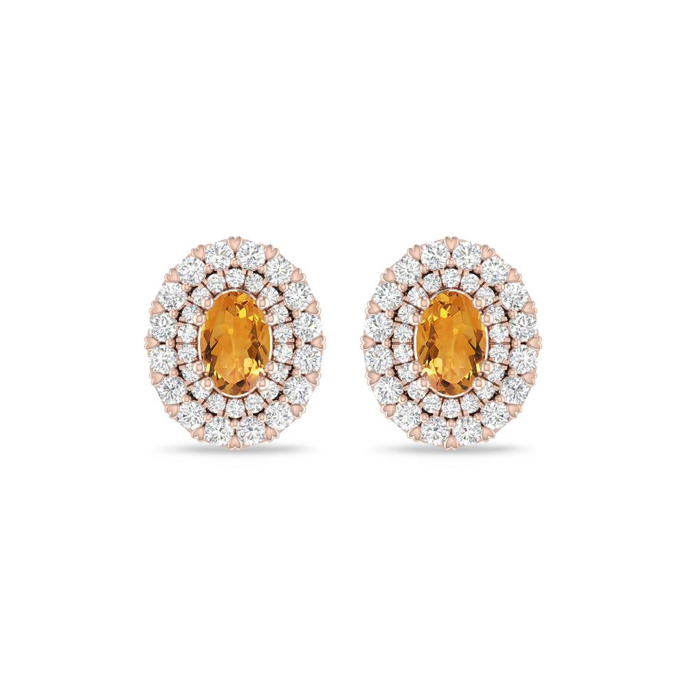 Rose Gold/White Gold - Citrine