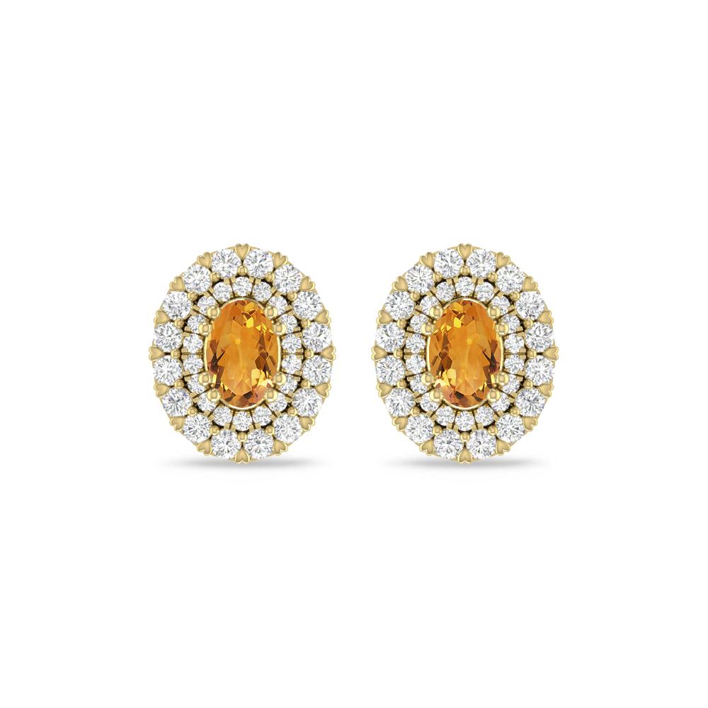 Yellow Gold/White Gold - Citrine