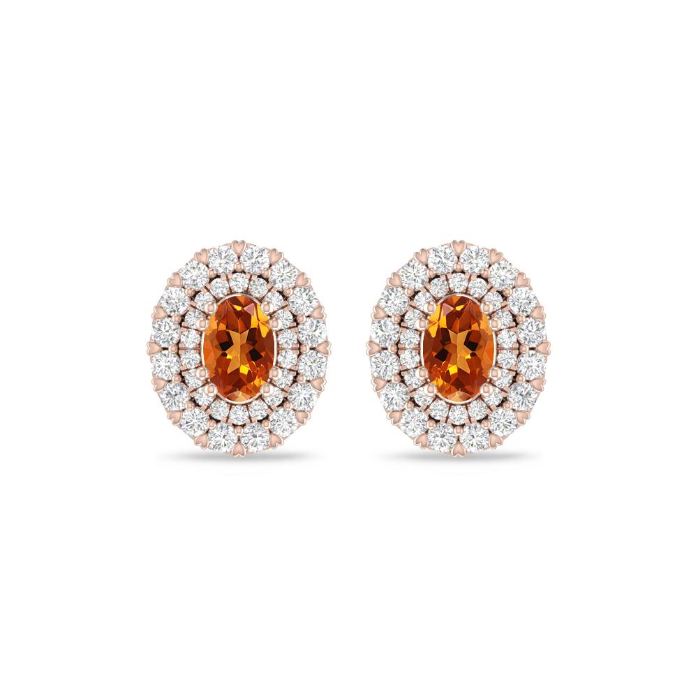 Rose Gold/White Gold - Citrine