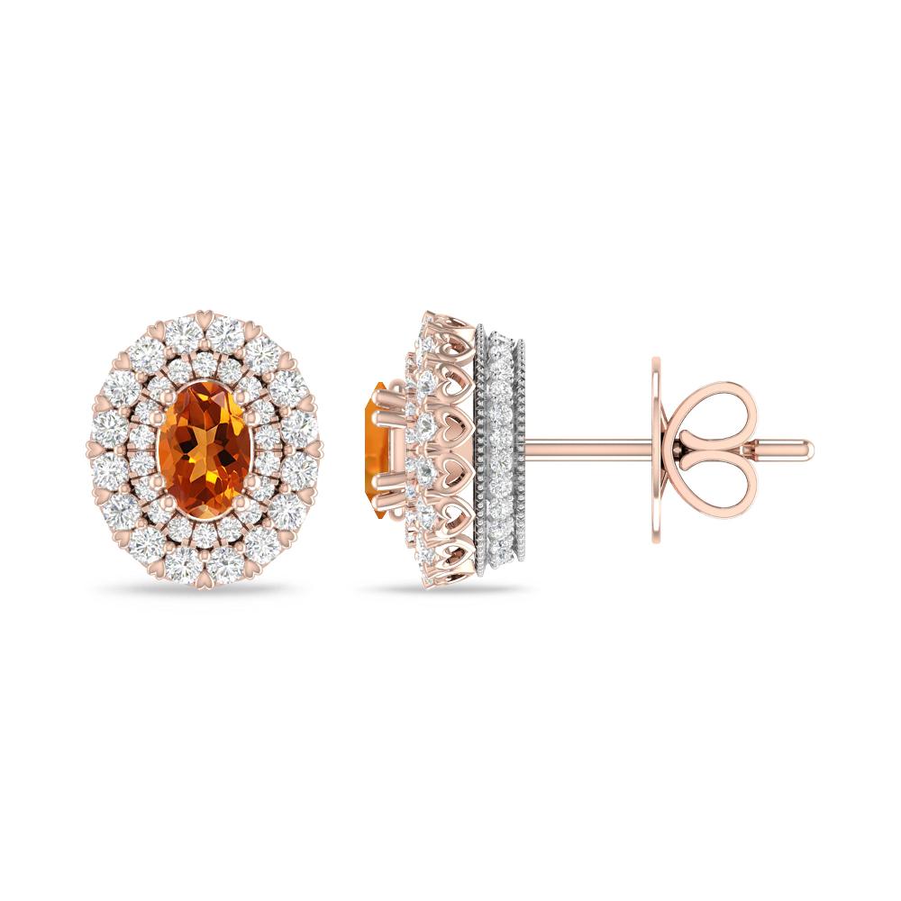 Rose Gold/White Gold - Citrine
