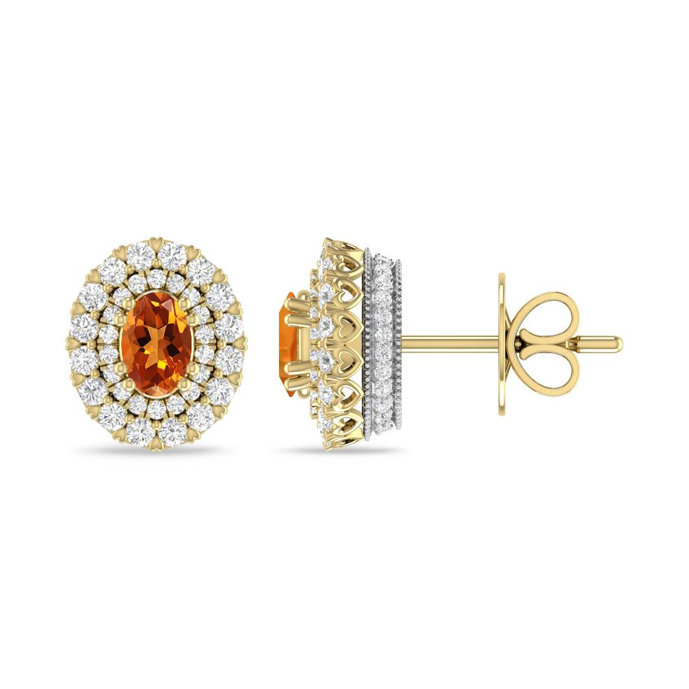 Yellow Gold/White Gold - Citrine