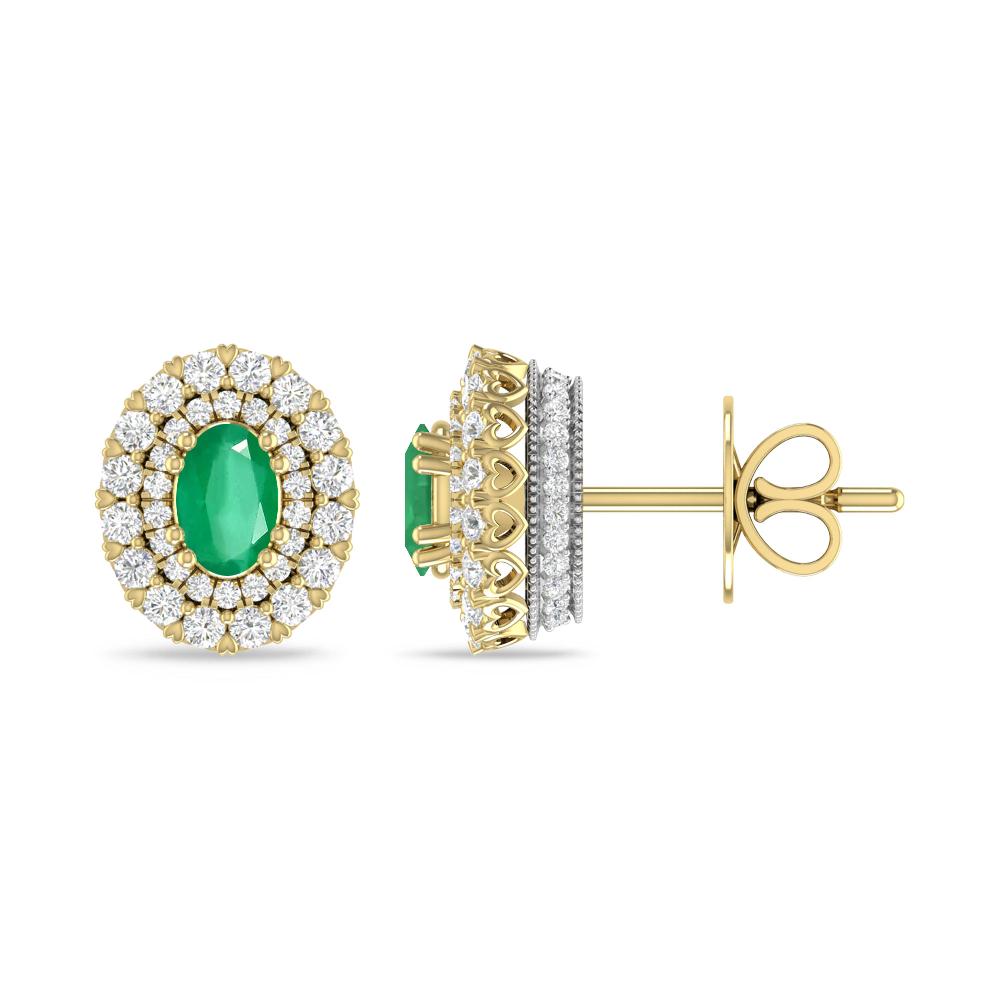 Yellow Gold/White Gold - Emerald