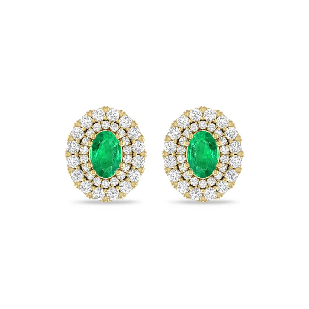 Yellow Gold/White Gold - Emerald