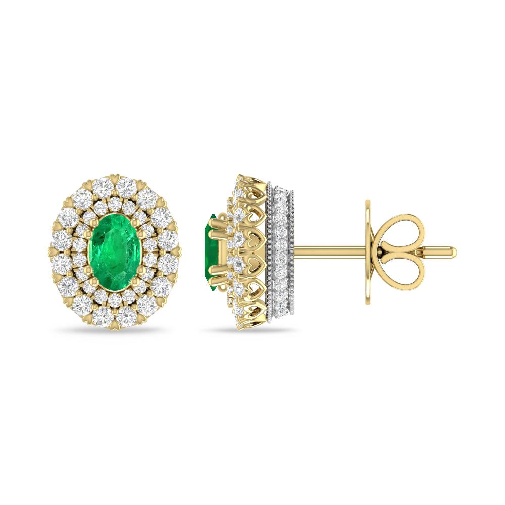 Yellow Gold/White Gold - Emerald