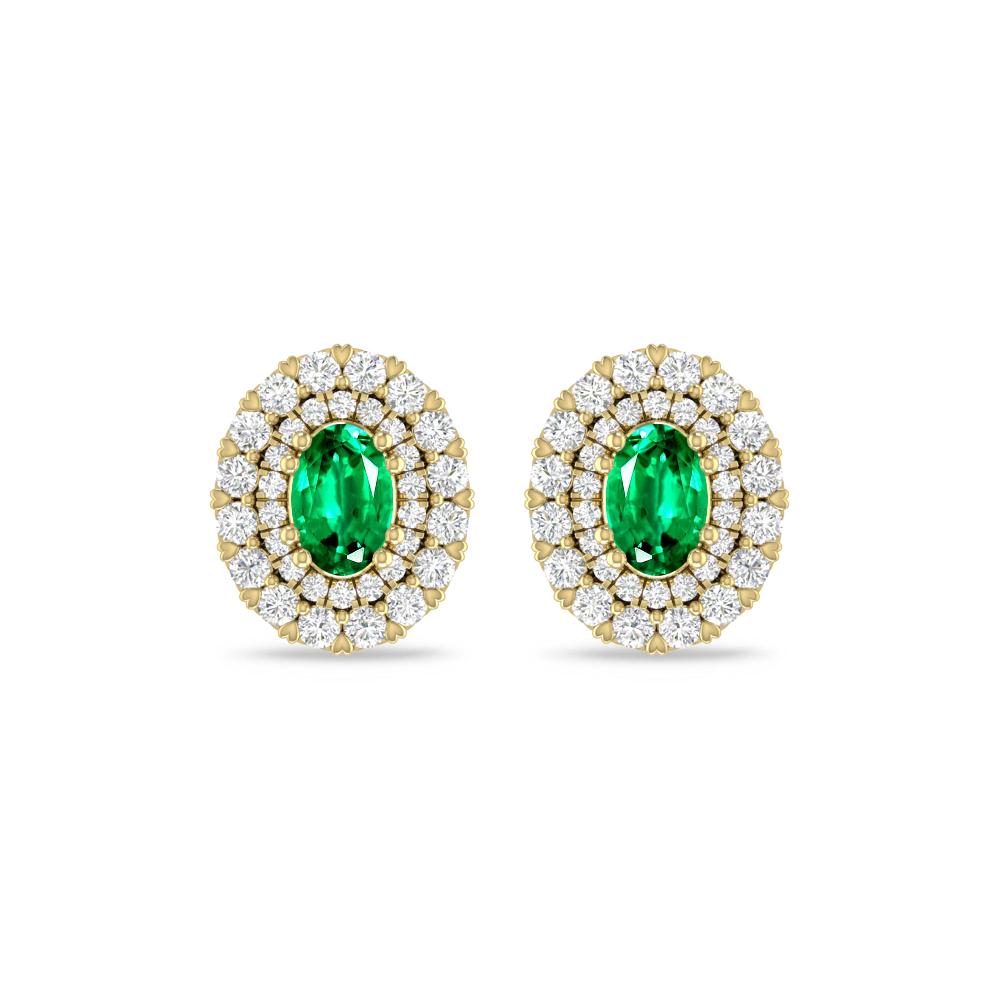 Yellow Gold/White Gold - Emerald