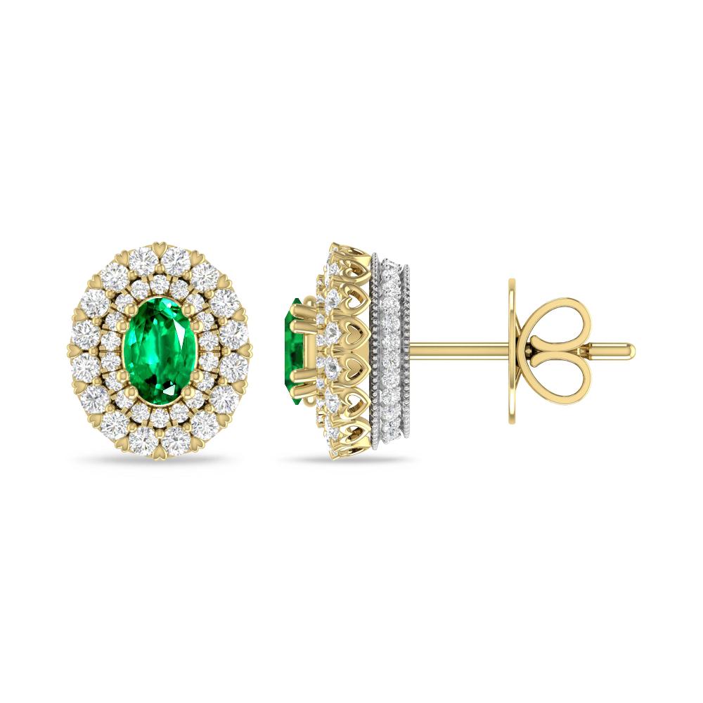 Yellow Gold/White Gold - Emerald