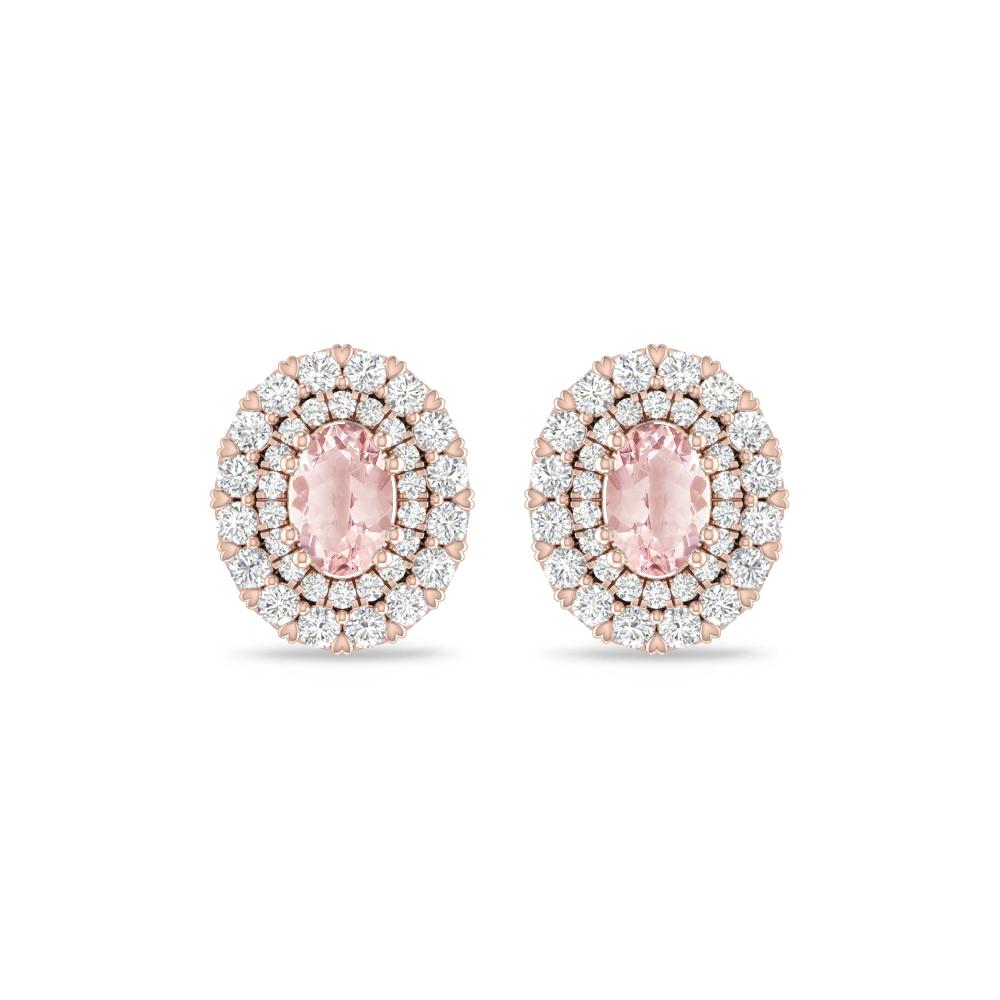 Rose Gold/White Gold - Morganite