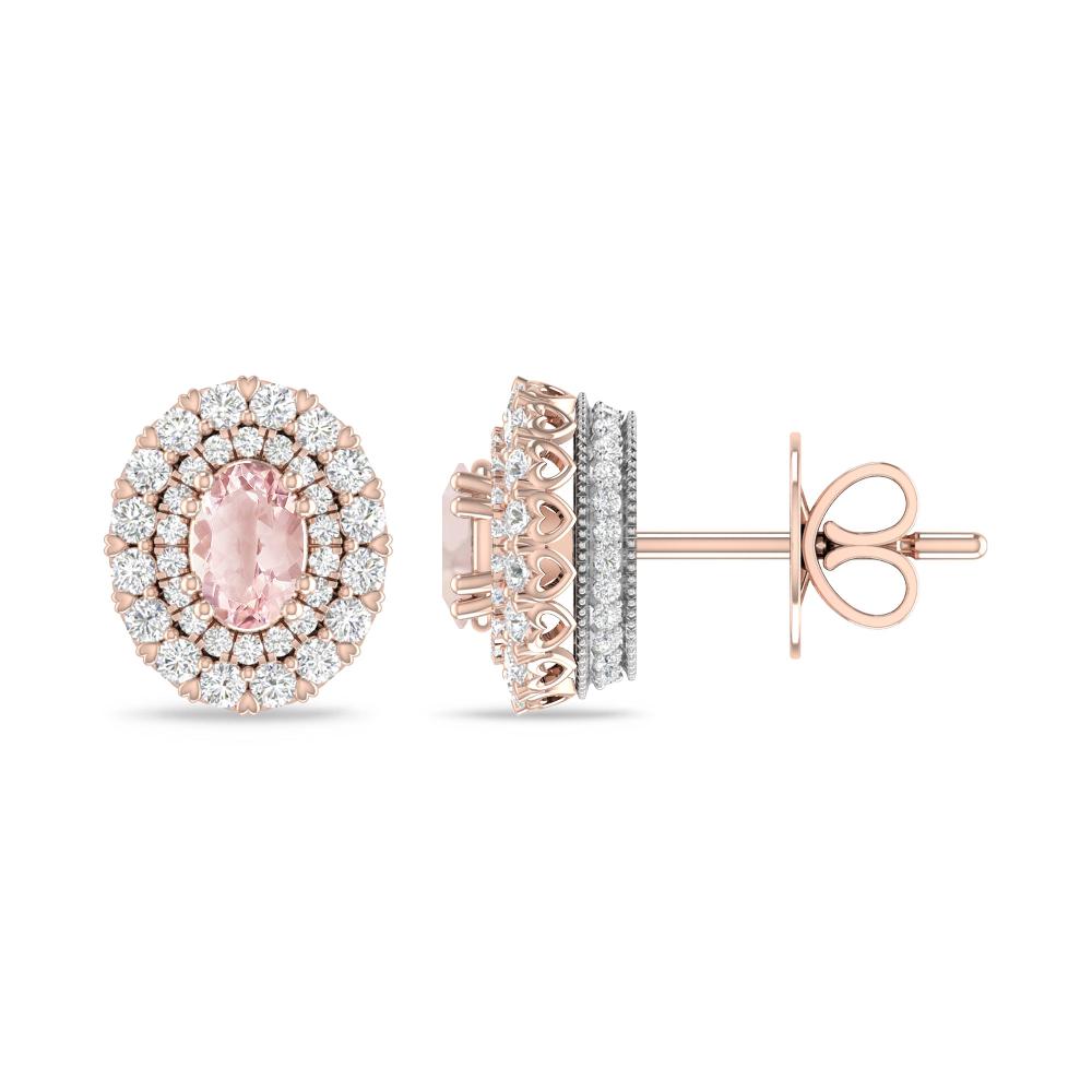 Rose Gold/White Gold - Morganite