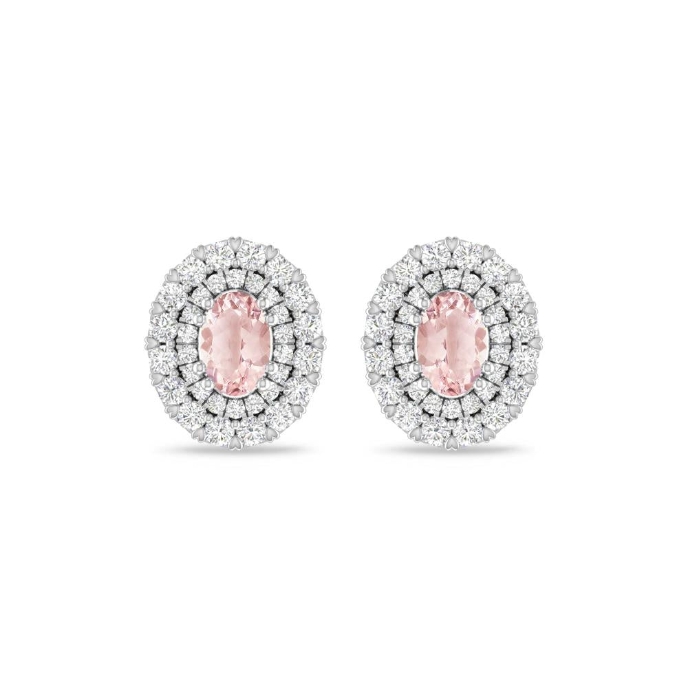 White Gold/Rose Gold - Morganite