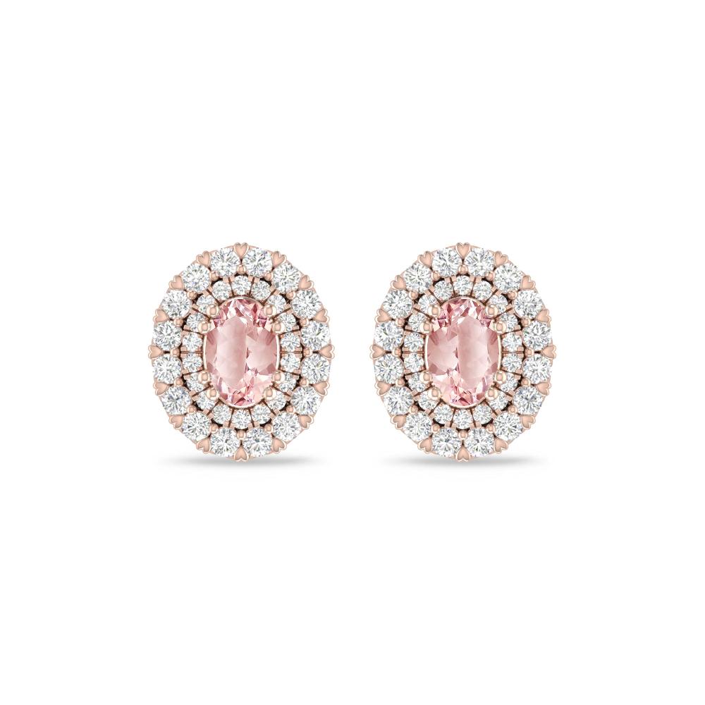 Rose Gold/White Gold - Morganite