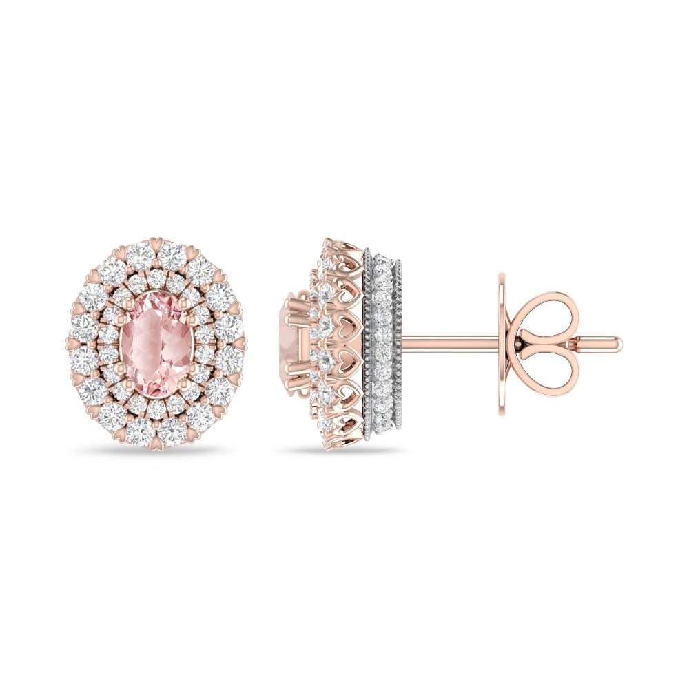 Rose Gold/White Gold - Morganite