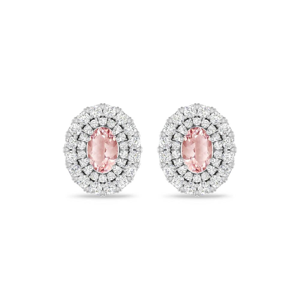 White Gold/Rose Gold - Morganite