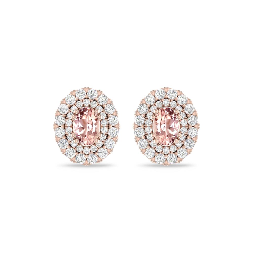 Rose Gold/White Gold - Morganite