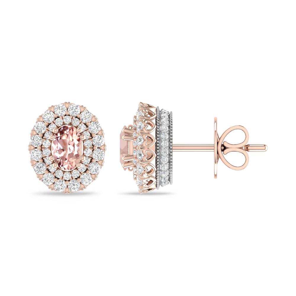 Rose Gold/White Gold - Morganite