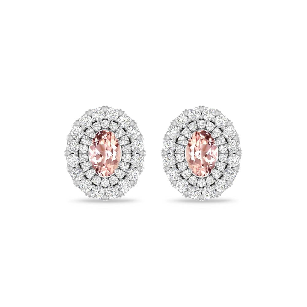 White Gold/Rose Gold - Morganite