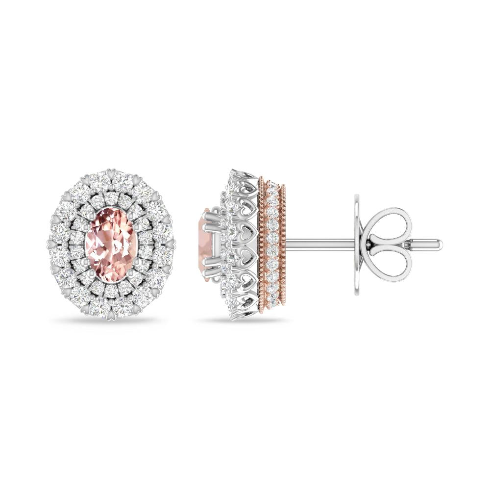 White Gold/Rose Gold - Morganite