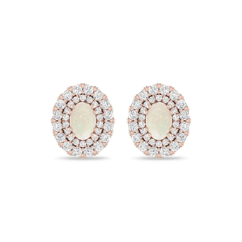 Rose Gold/White Gold - Opal