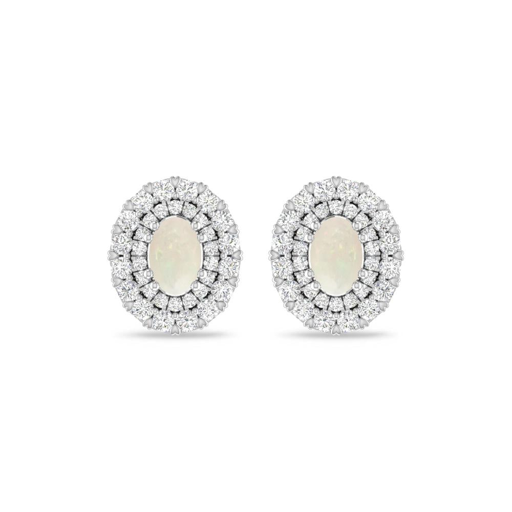 White Gold/Rose Gold - Opal