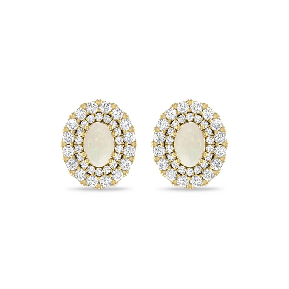 Yellow Gold/White Gold - Opal