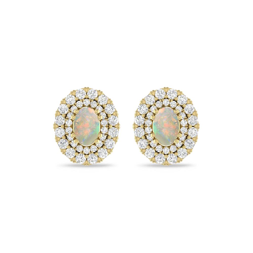 Yellow Gold/White Gold - Opal