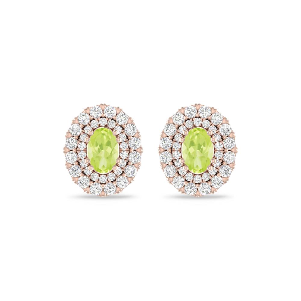 Rose Gold/White Gold - Peridot