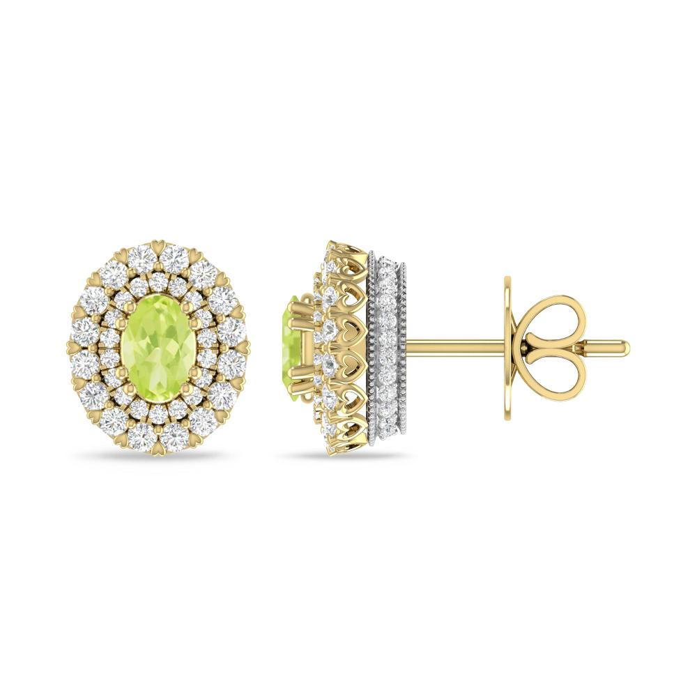 Yellow Gold/White Gold - Peridot