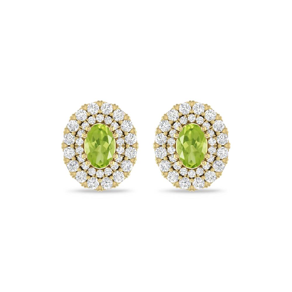 Yellow Gold/White Gold - Peridot