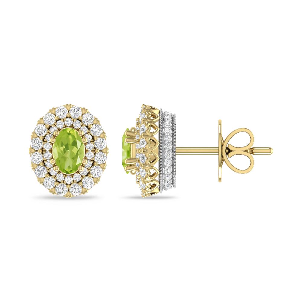 Yellow Gold/White Gold - Peridot