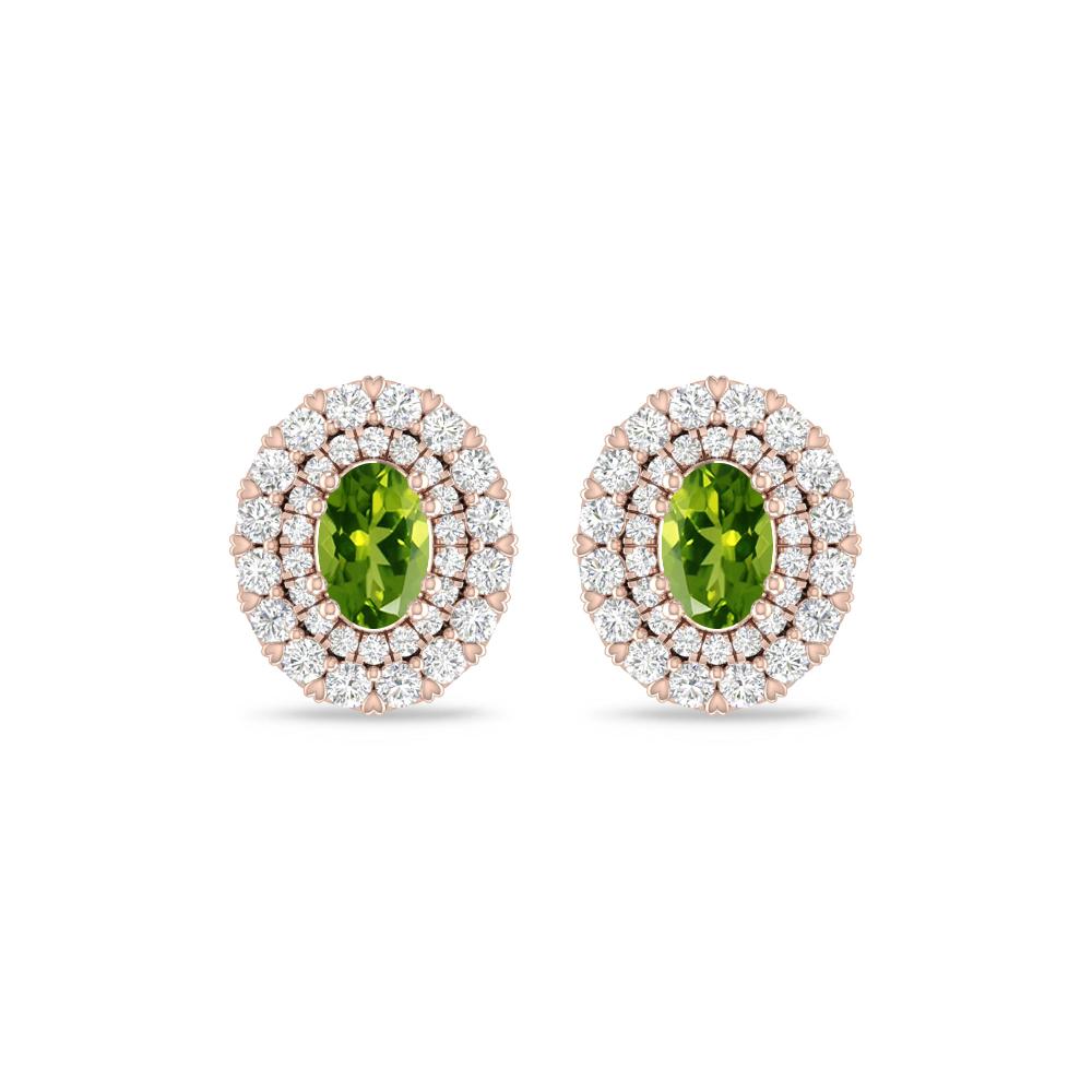 Rose Gold/White Gold - Peridot