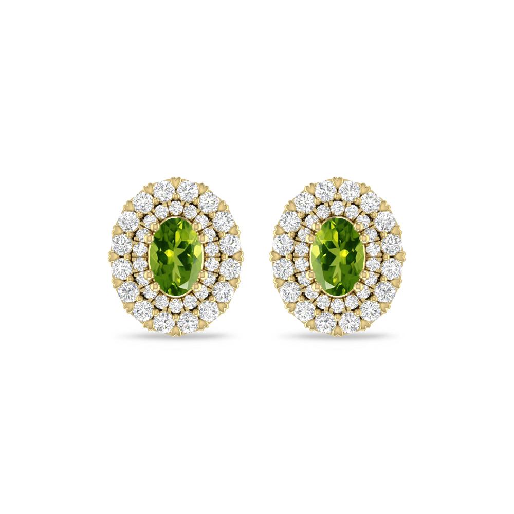 Yellow Gold/White Gold - Peridot