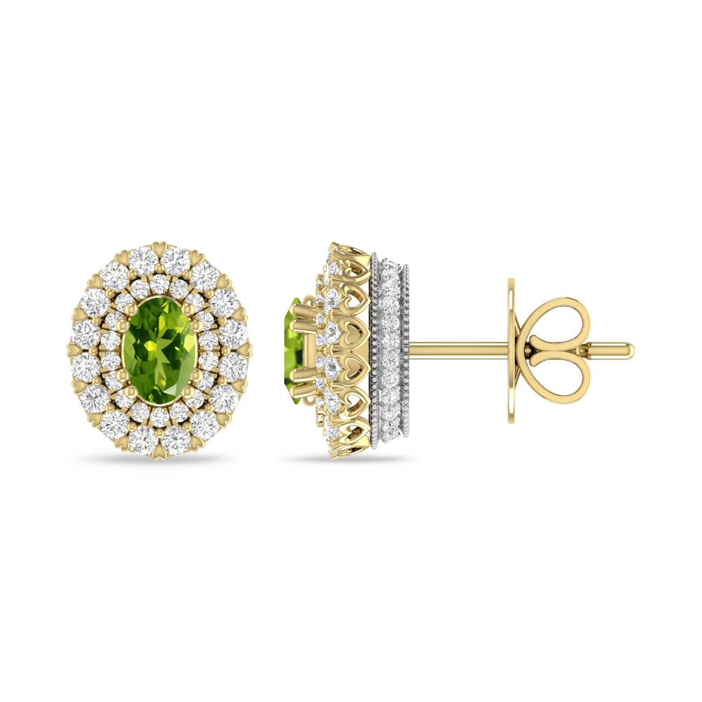 Yellow Gold/White Gold - Peridot
