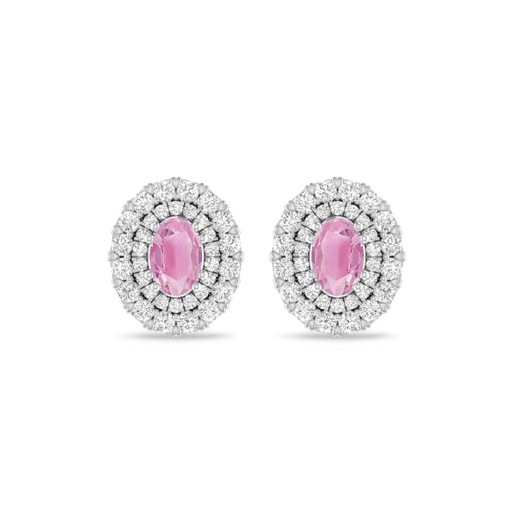 White Gold/Rose Gold - Pink Tourmaline