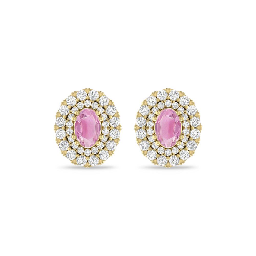 Yellow Gold/White Gold - Pink Tourmaline