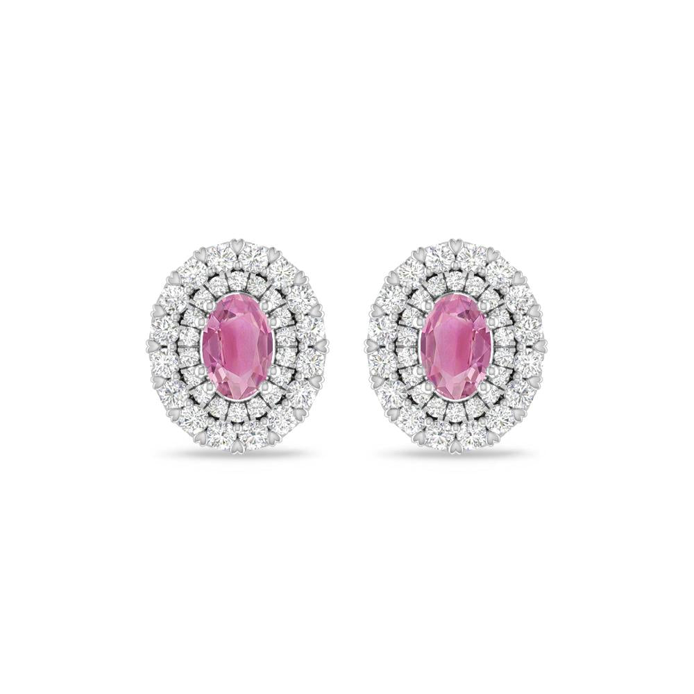 White Gold/Rose Gold - Pink Tourmaline