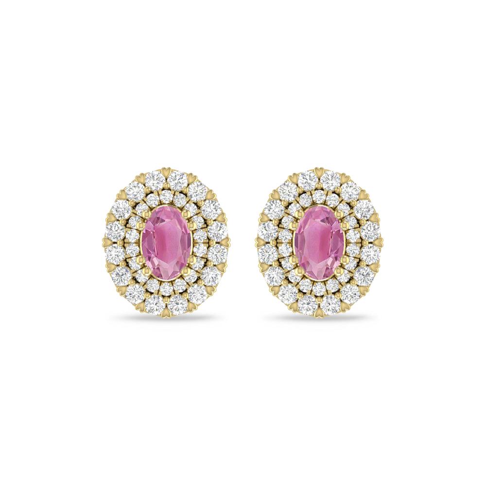 Yellow Gold/White Gold - Pink Tourmaline