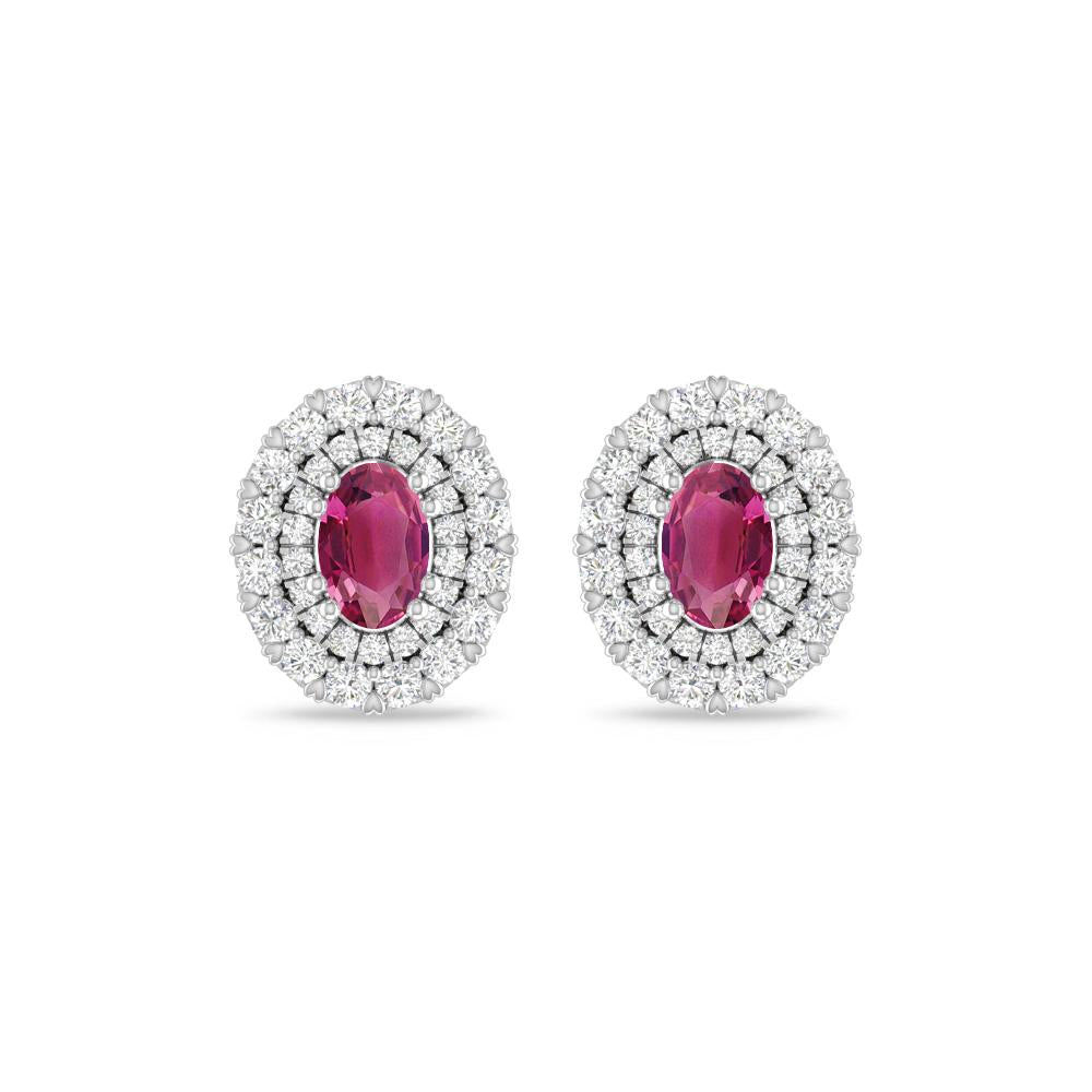 White Gold/Rose Gold - Pink Tourmaline