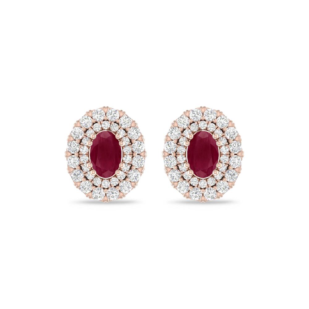 Rose Gold/White Gold - Ruby