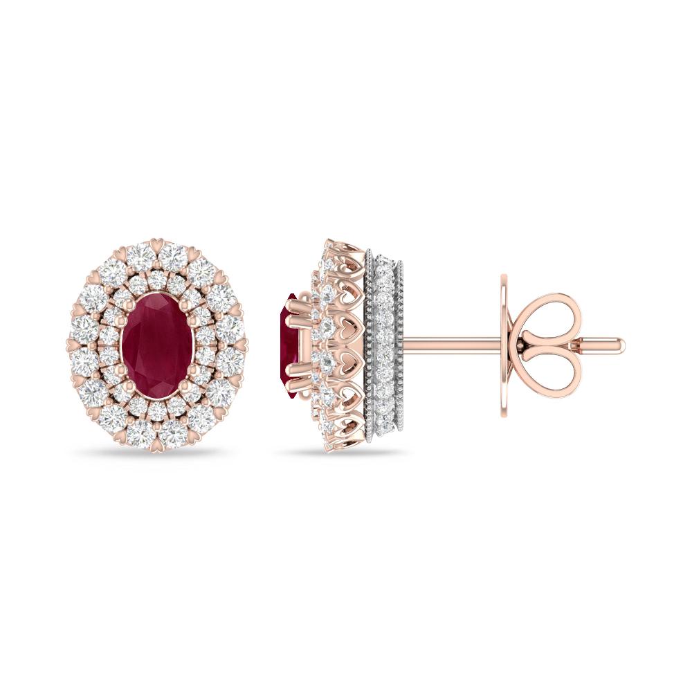 Rose Gold/White Gold - Ruby