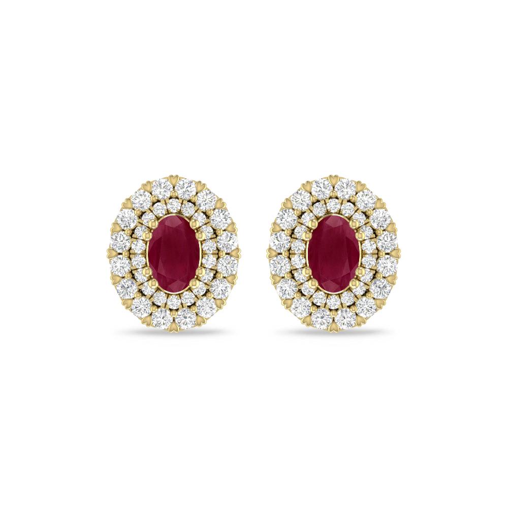 Yellow Gold/White Gold - Ruby