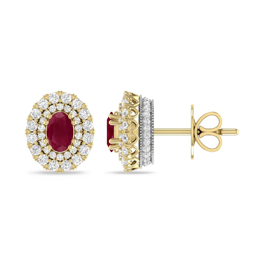 Yellow Gold/White Gold - Ruby