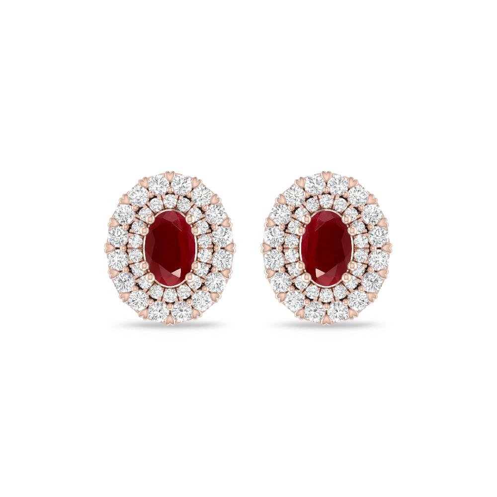 Rose Gold/White Gold - Ruby