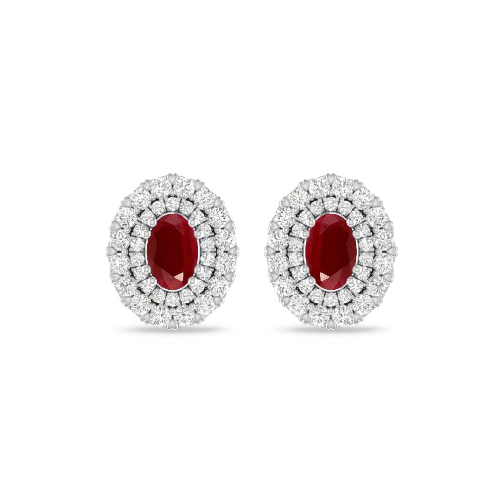 White Gold/Rose Gold - Ruby