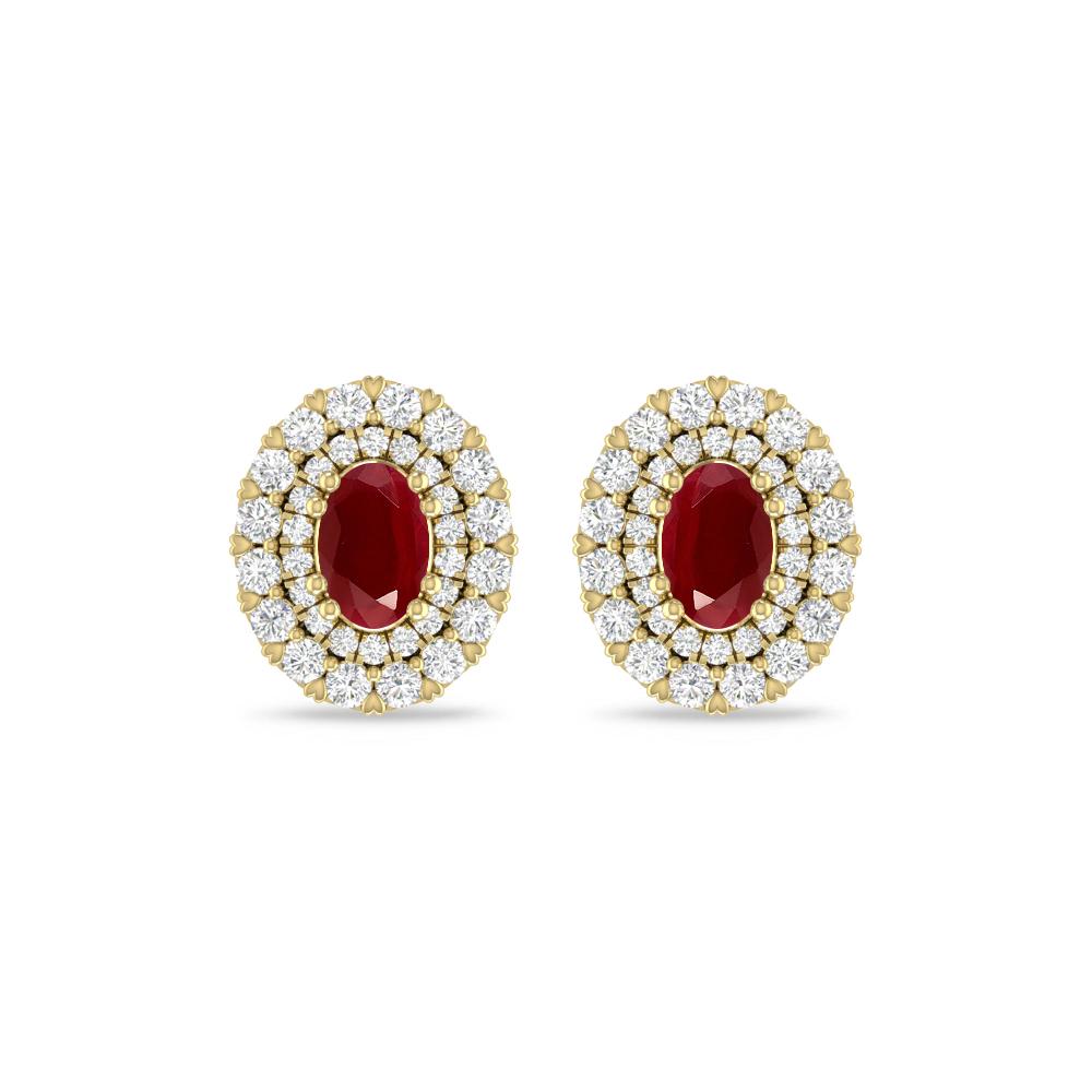 Yellow Gold/White Gold - Ruby