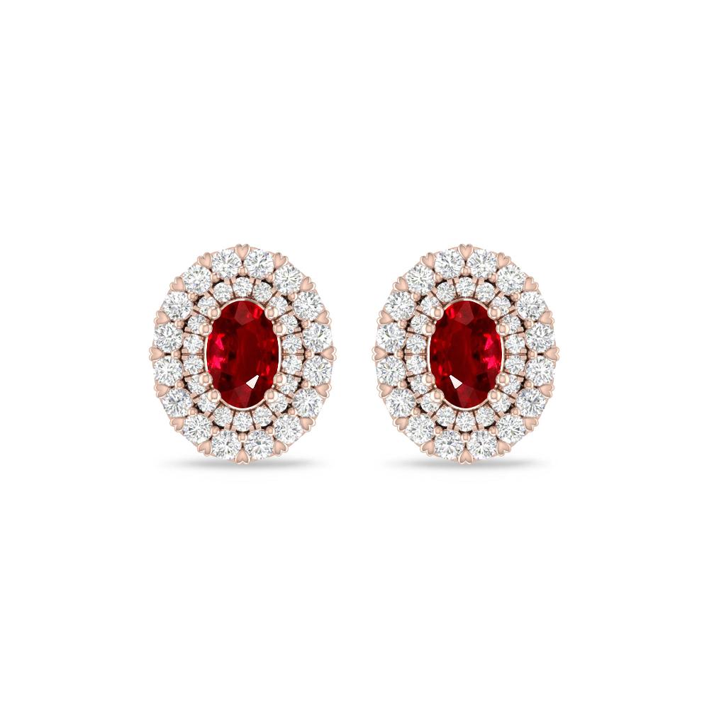 Rose Gold/White Gold - Ruby