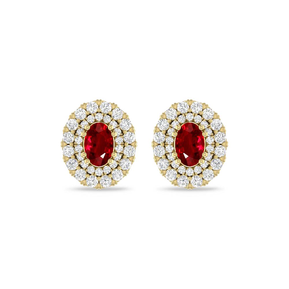 Yellow Gold/White Gold - Ruby