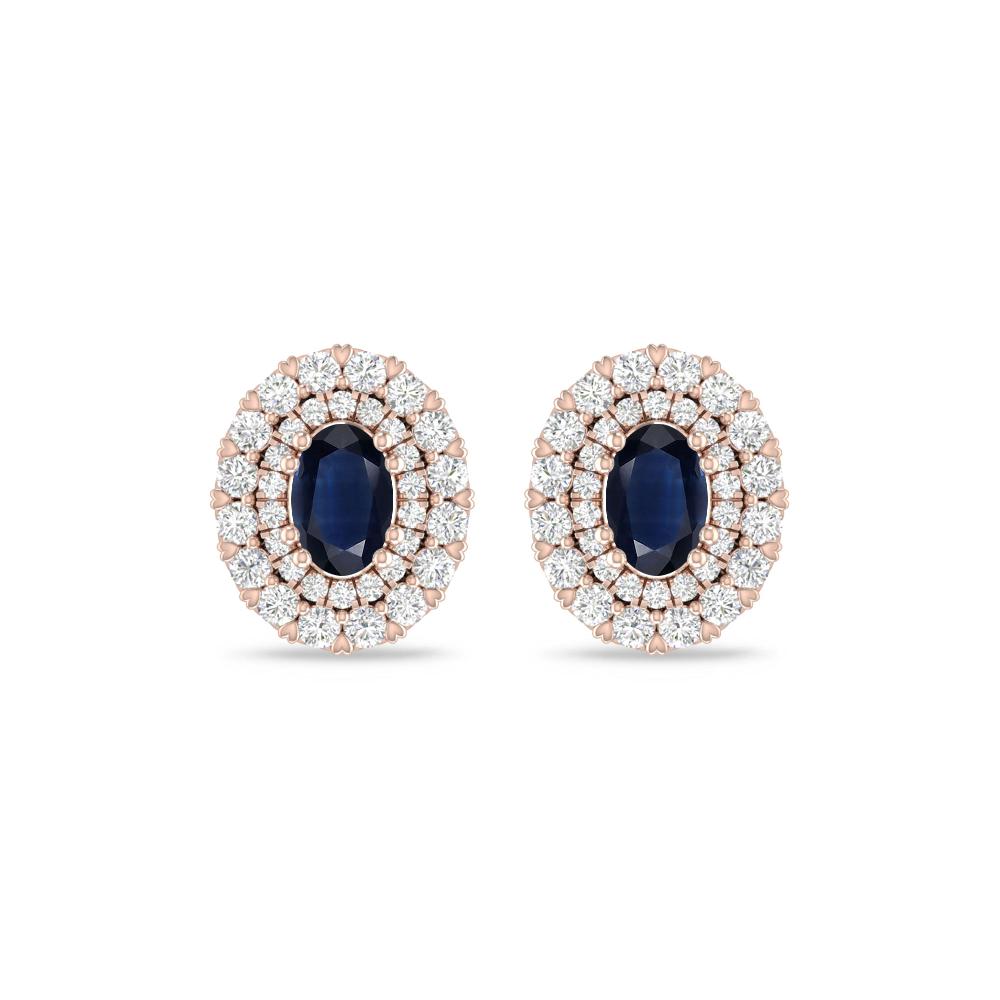 Rose Gold/White Gold - Sapphire