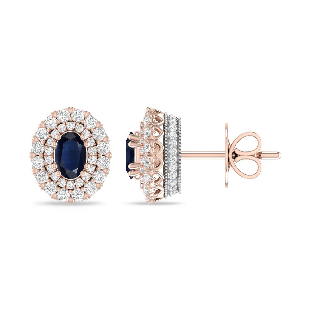 Rose Gold/White Gold - Sapphire