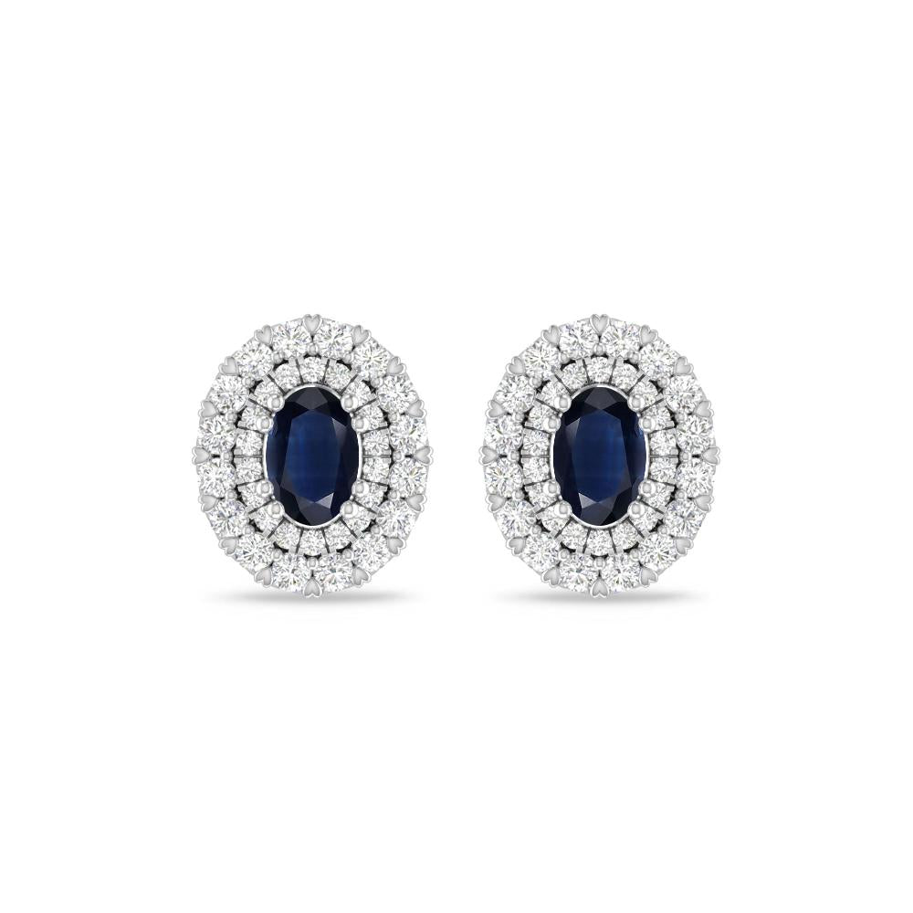 White Gold/Rose Gold - Sapphire