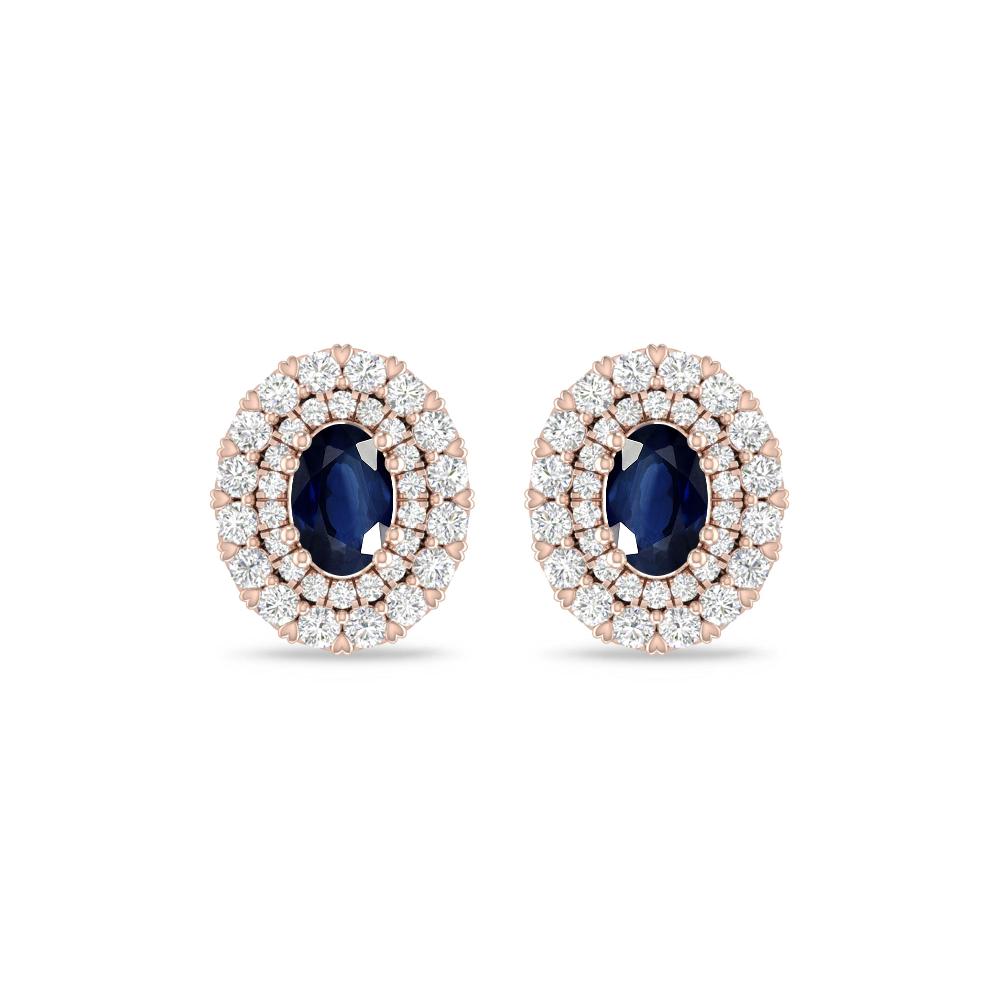 Rose Gold/White Gold - Sapphire